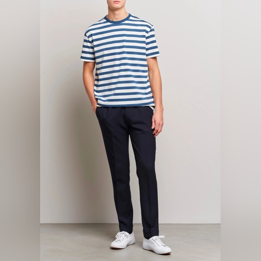 $75 Polo Ralph Lauren Mens Brushed Spa Jersey Striped Crew Neck T-Shirt